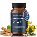 Mt. Angel Vitaminen D-Tox - Geavanceerde Lever Reiniging & Detox Reparatie Supplement, Ondersteunt Fatty Liver Health & Enzyme Reduction met Milk Thistle, NAC, en Dandelion Root - 60 Capsules