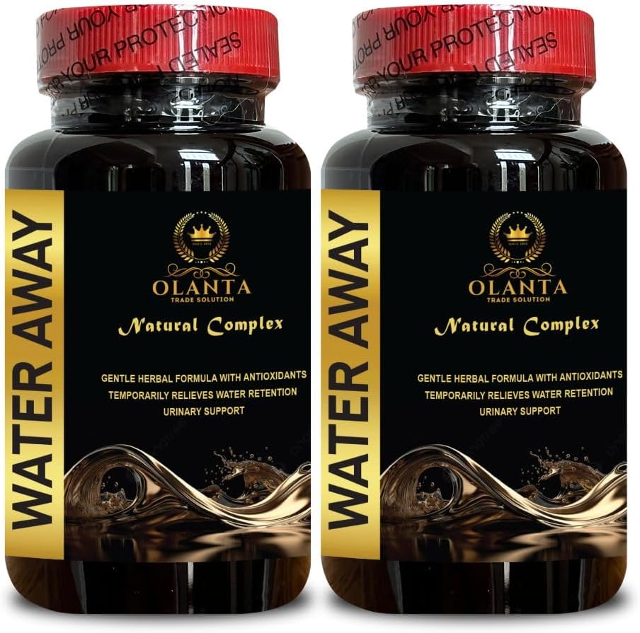 Generic Water Away - Waterretentie en Flushing - Water Pillen Waterbewaring, Waterbewaring Relief, Diuretic Pillen voor Waterbewaring, Water weg Pillen Maximale sterkte - 2 Flessen