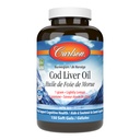 Carlson - Cod Liver Oil Gems, 460 mg Omega-3s + Vitaminen A & D3, Wild-Caught Norwegian Arctic Cod-Liver Oil, Sustainablely Sourced Nordic Fish Oil Capsules, Lemon, 150 Zachte Gels