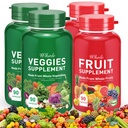 Fruit en groenten Capsules - 100% Whole Natural Fruit en groenten supplementen - Vitaminen Supplement Dieet Voedingsbalans, Voedingssupplementen Ingrediënten Blended Vitamine & Mineral