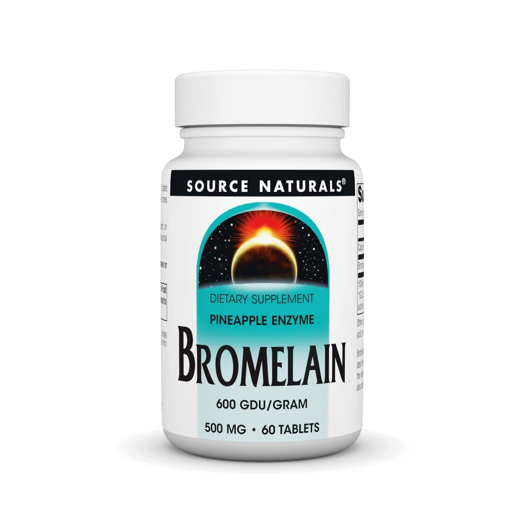 Bron Naturals Bromelain 500mg Proteolytische Enzyme Supplement - 60 tabletten