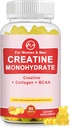 Creatine Monohydraat Gummy voor vrouwen en mannen, Creatine supplementen, Suikervrij, Kauwbaar, voor spierondersteuning