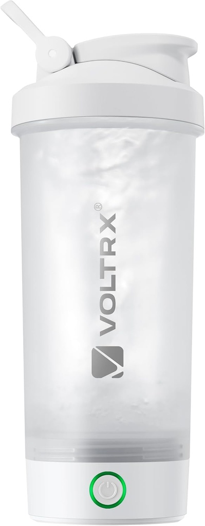 VOLTRX Proteïne Shaker Fles, Fusie USB C Oplaadbare Elektrische Proteïne Shake Mixer, Shaker Cups voor Proteïne Shakes en Maaltijden Vervanging Shakes, BPA Free, 24oz
