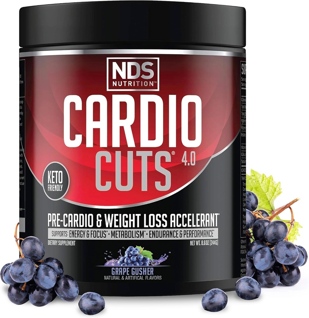 NDS Nutrition Cardio snijdt 4.0 - Grape Gusher,20 porties (verpakking van 1)