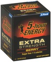 5-Uur energie Extra sterkte Dieetsupplement, Berry, 4 Tellen