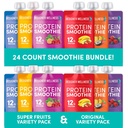 Designer Wellness Proteïne Smoothies Original Variety Pack & Super Fruits Variety Pack Bundle