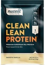 Nuzest - Pea Protein Powder - Clean Lean Protein, Premium Vegan Plant Based Protein Powder, Dairy Free, Glutenvrij, GGO-vrij, Natuurlijk Gezoet Proteïne Shake, Glad Vanille, 1 Serving, 0,9 oz