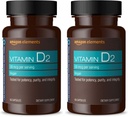 Elementen Vitamine D2 2000 IE, Vegan, 65 capsules, ondersteunt sterke botten en immuungezondheid, 2 maanden aanbod (Verpakking mei vary) (verpakking van 2)