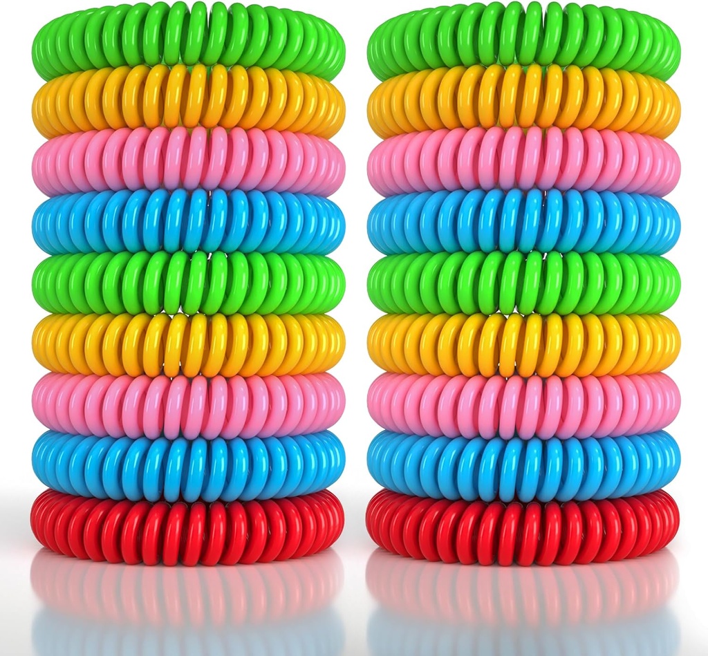 18 Pack Mosquito afstotende armbanden voor volwassenen en kinderen, DEET-Free waterdichte Bands, Individueel verpakte afstotende polsbandjes