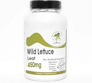 Wilde sla Blad 450mg ~ 200 Capsules - Geen additieven ~ Naturetitie Supplementen