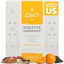 D'AO Labs Digestieve Harmonie - Biologische Digestieve Enzymen - Traditionele Chinese Kruiden & Chai Powder - Orange-Chai Flavor - Behoud Harmonie Decoction (Bao He Wan) - 15 Individuele porties