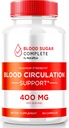 Blood Sugar Complete Capsules - Natural Blood Support Optimizer - Inclusief vitamine C, kaneelpoeder, stekelige perenextract en kurkumawortelpoeder (60 capsules)