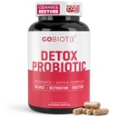 GOBIOTIX Detox Probiotic Supplement for Dispensive Health - Milk Thistle, Turmeric, and Dandelion Root, Enzymes for Gut Health - 50 Miljard CFU - 60 Capsules