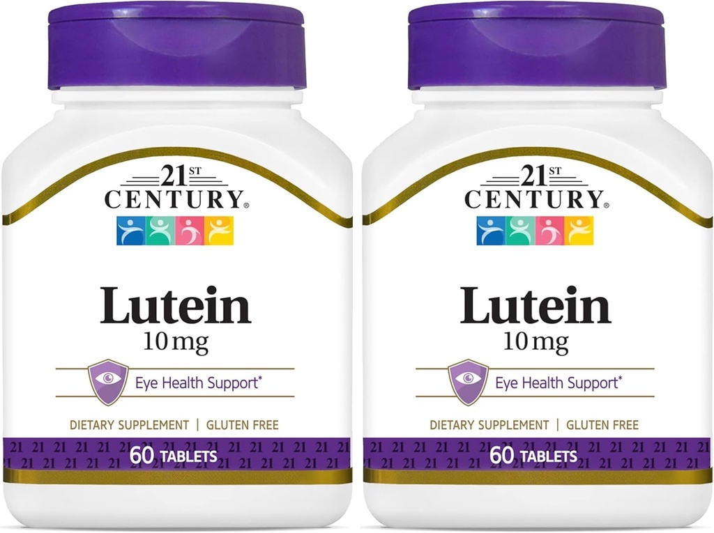 21e Century Lutein 10 mg tabletten, 60 telling (verpakking 2)