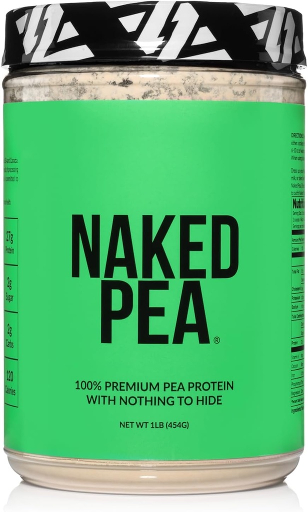 Naked Pea - Pea Protein Isolaat - Plant Based, Vegetarian & Vegan Protein. Gemakkelijk te graven, niet-GMO, geen Lactose, geen soja en glutenvrij - 15 porties