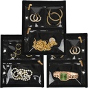 Reis Sieraden Organisator Case, Juwelen Tassen Sieraden Opslag Boek Binder met Clear Ripper Velvet Pouch voor Reizen,Oorbellen, Ringen, Ketting, Armband (Innerlijke pagina's, 3 PCS)