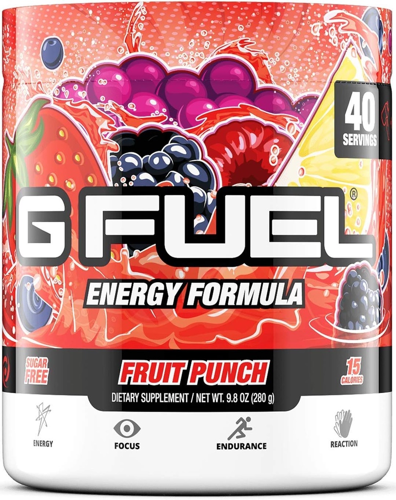 GAMMA LABS G Brandstof Blauw Raspberry & Fruit Punch Energiepoeders Bundel - Blue Ice 9.8oz (40 porties) + Fruit Punch 9.8oz (40 porties)