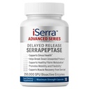 iSerra 250.000 SPU Serrapeptase Enzyme - 90 Maximale sterkte Capsules - Tot 12x sterker dan andere Serrapaptase - Vertraagde Release Technologie-High Potency Non-GMO, Glutenvrij, Veganistisch (pakket van 1)