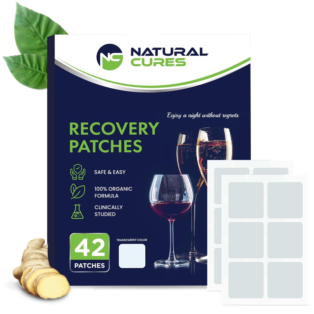 Party Recovery Patch - 42-Pack Patches - Wake Up Refreshed and Energized with Skin-Friendly Patch - Sterke hechting voor Secure Fit - Natuurlijke ingrediënten voor snelle herstel (Transparant (42 Tel))