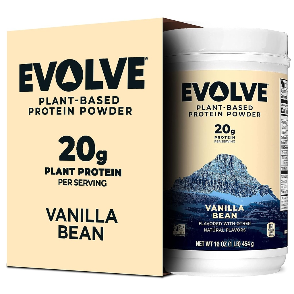Evolve Protein Powder, Ideale Vanille, 20g Proteïne, 1 Pond (verpakking van 2)