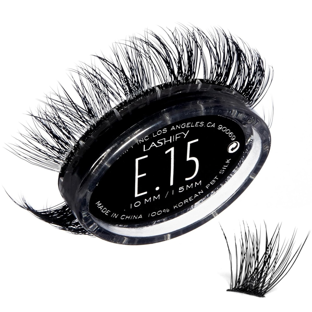 Lashify Extreme 15mm Gossamer DIY Eyelash Extensions Refill, Black, Easy Valse wimpers toe te voegen Tremendous Volume