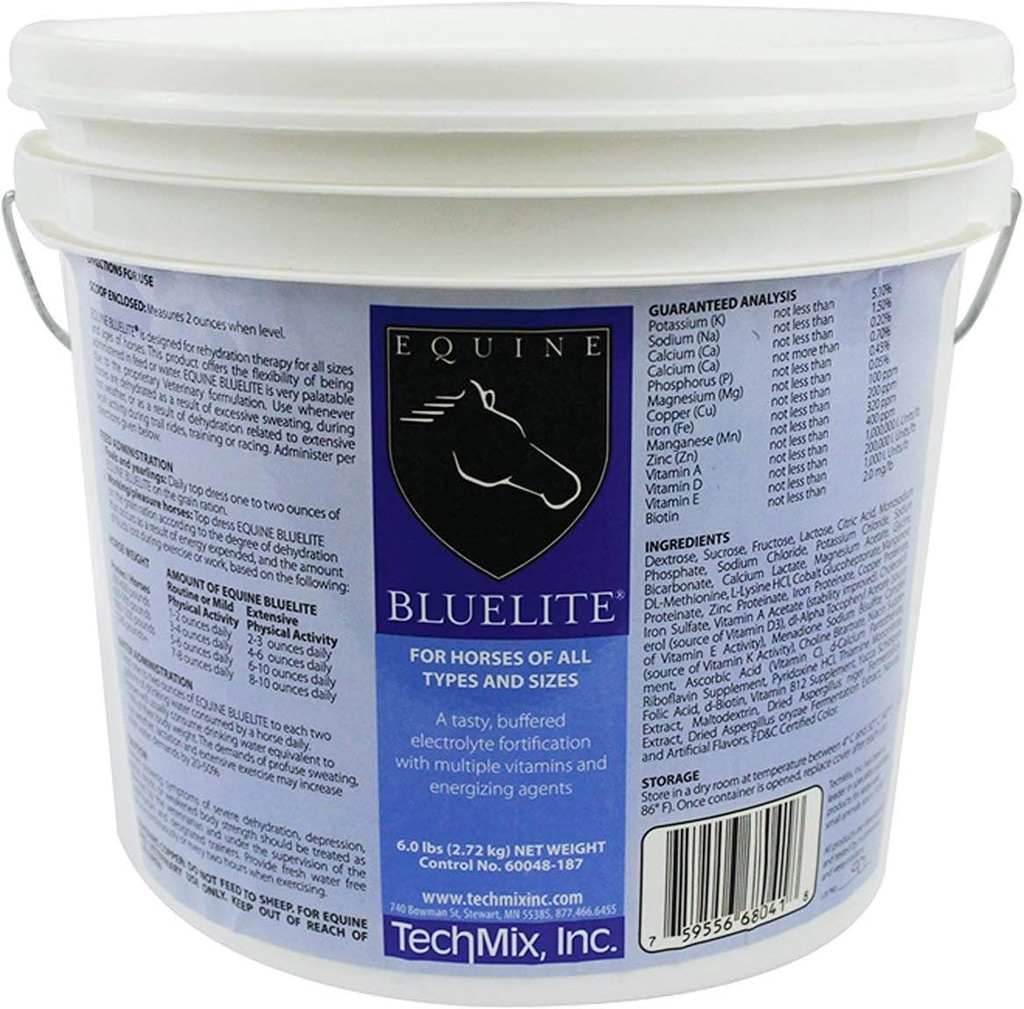 TechMix Equine BlueLite Powder, 6 pond.