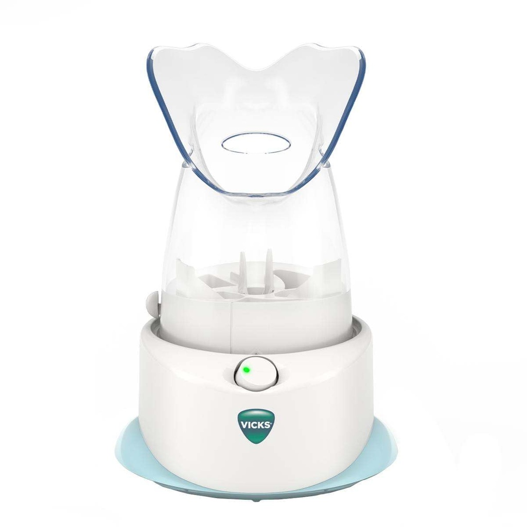 Vicks persoonlijke stoominhalator voor gerichte, natuurlijke stoomreliefing voor allergieën, congestie, hoest & koude, en Sinus Irritatie, gebruik met VapoPads - 1 inbegrepen