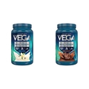 Vega Protein & Greens Bundle, Chocolade + Vanille (25 porties per stuk) - Plant Based Protein Powder, Keto-Friendly, Gluten Free, Non Dairy, Vegan, Non Soy, Non GMO, Lactose Free