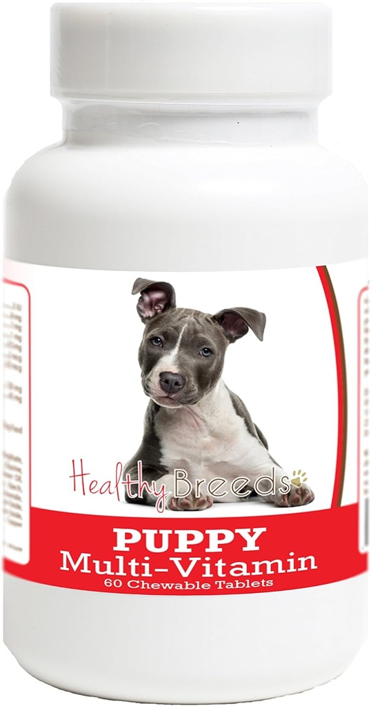 Gezonde Ras American Staffordshire Terrier Puppy Honden Multivitamine Tablet 60 Tel.