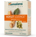 Himalaya Koflet Lozenges, Original Menthol Smaak, Natuurlijke Herbal Cough Drop voor opwarmende verlichting en verzachtende keel Comfort, 130 mg, 20 Lozen