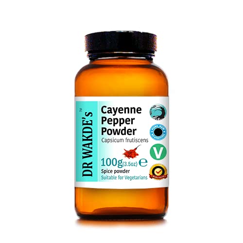 DR WAKDE's Cayenne Pepper Powder (Capsicum frutescens) - 100g (3,5oz) 