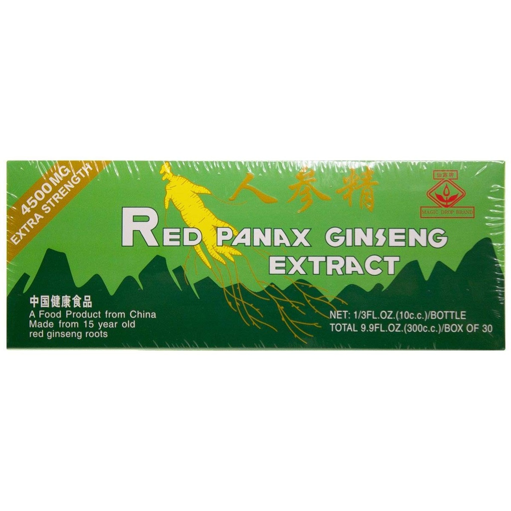 Global 20 jaar oude rode Panax Ginseng Extract -Extra sterkte- 10 ml X 30 flessen - Waarde Pack