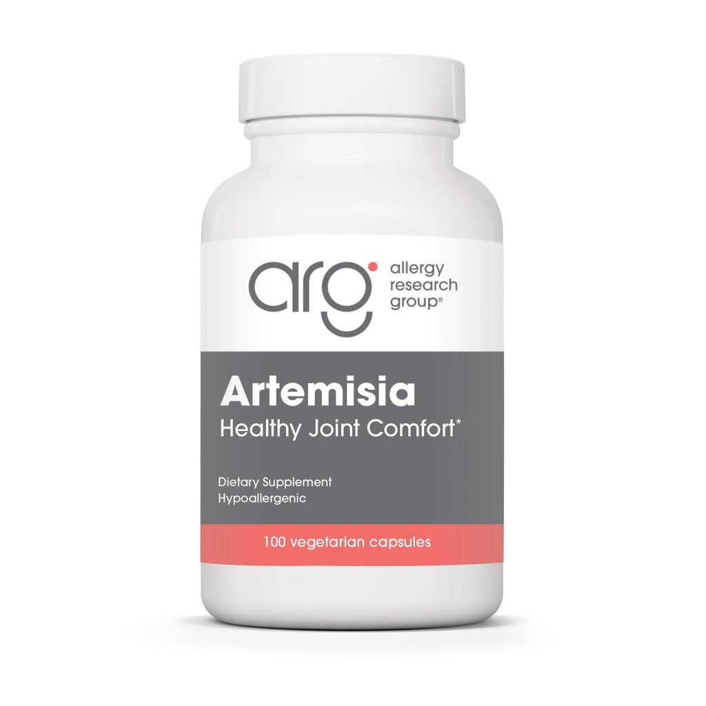 Allergie Onderzoeksgroep Artemisia Dieetsupplement - Microbial Balancer, Sweet Wormwood Extract, Hypoallergeen, Vegetarische Capsules, Glutenvrij - 100 Tel.
