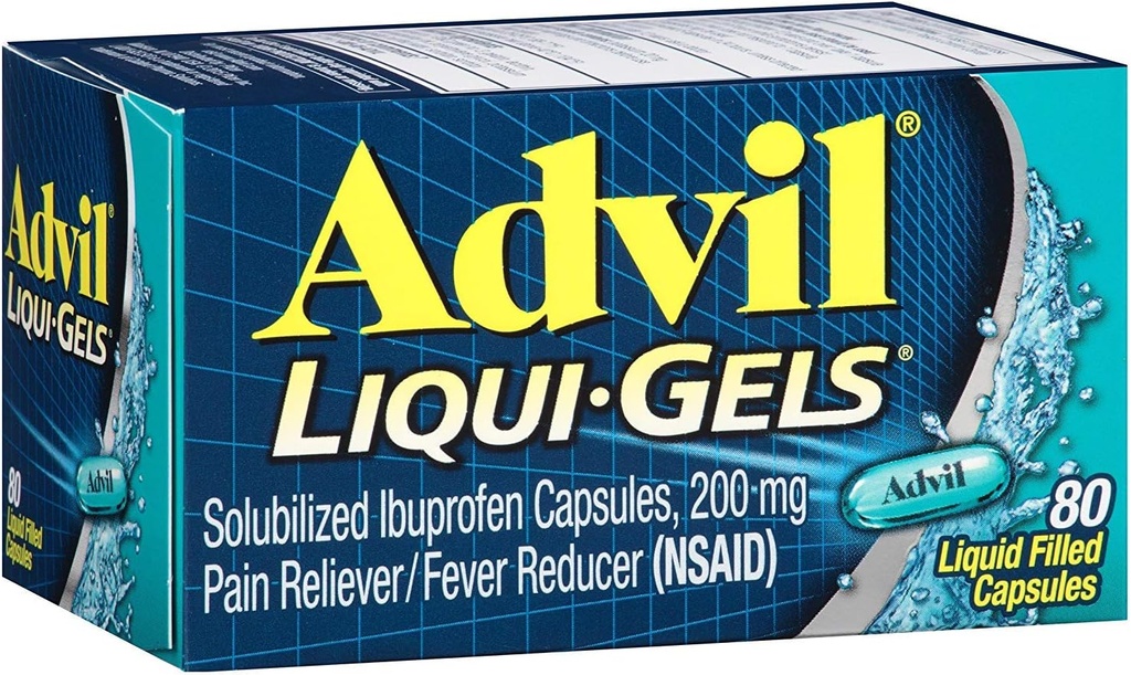 Advil Liqui-Gels 80 Liqui-Gels (pakket van 3)
