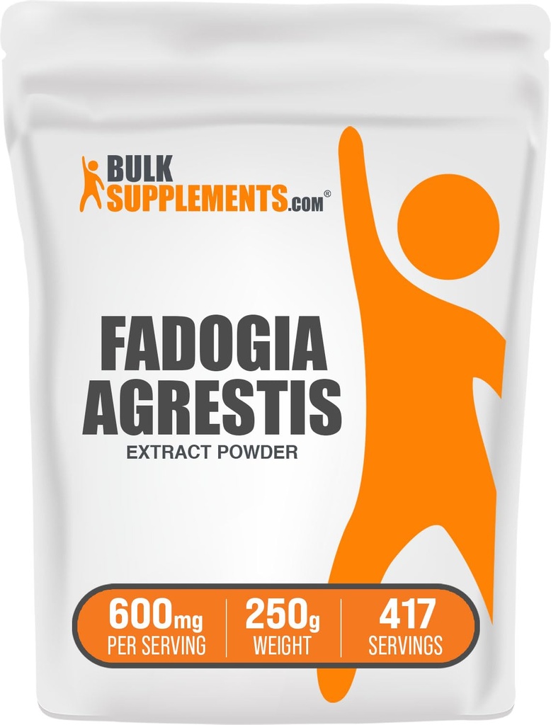BulkSupplements.com Fadogia Agrestis Extract Powder - Fadogia Agrestis Supplement, Fadogia Agrestis 600mg - for Energy Boost, Gluten Free, 600mg per Serving, 250g (Pack of 1)