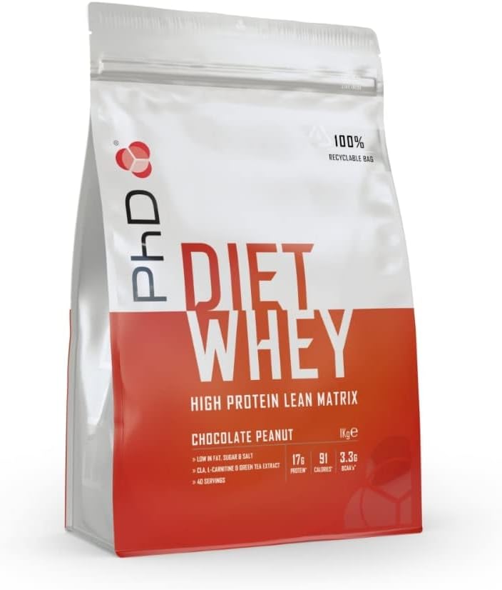 PhD Nutrition 1 kg Chocolate Peanut Diet Whey Supplement