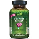 Irwin Naturals Good Mood Sleep PM - 54 Liquid Softgels - met Melatonine en L-Theanine voor Rust & Relaxation - 18 Total Servings