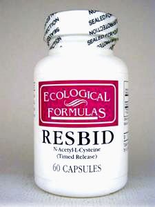 Ecologische formules - Resbid N-Ace-L-Cys (Timed Rel) 60 doppen