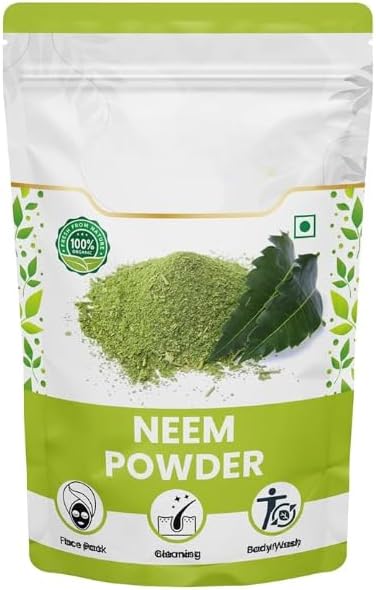 Organik Neem Powder, Pimpels Huid Verhelderende Evens Huid Tone Beauty Food Grade Natural Herba -100 gm