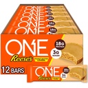 ONE proteïnerepen, Reese's Pindakaasliefhebbers, Glutenvrij met 18g proteïne en 3g suiker, Pantry Staples, 2.12 oz (12 telling)
