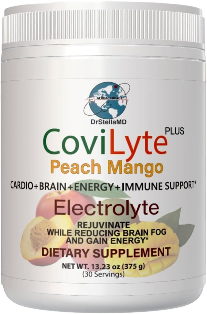 CoviLyte Peach Mango - Electrolyte, Energiedrank, 30 porties (pakket 1)