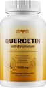 Geavanceerde quercetine met bromelaïne - 120 capsules met vlierbessen, brandnetel, resveratrol, zink, vitamine C & D - Made in The USA