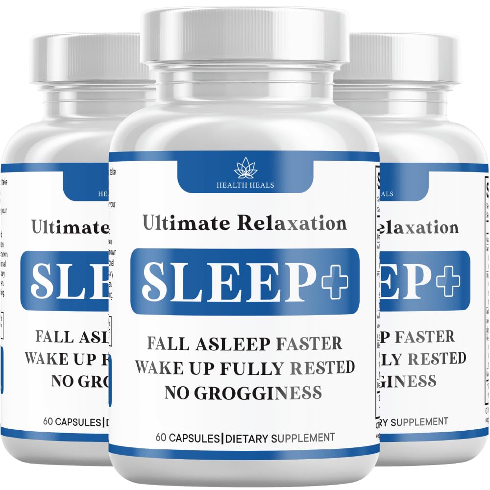 Ontspanning Slaaphulp, Natuurlijke Niet-Habit Vorming, Slaapsupplement Ontwikkeld ter ondersteuning van langere & betere slaap, kamille, Magnesium, Melatonine, Ashwagandha, GABA, Drug-Free (180 Count)