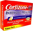 Cortizone 10 Maximum Strenght Intensive Healing 1% hydrocortison Anti Itch Cream Twee 20z Tubes, Totaal 4 oz