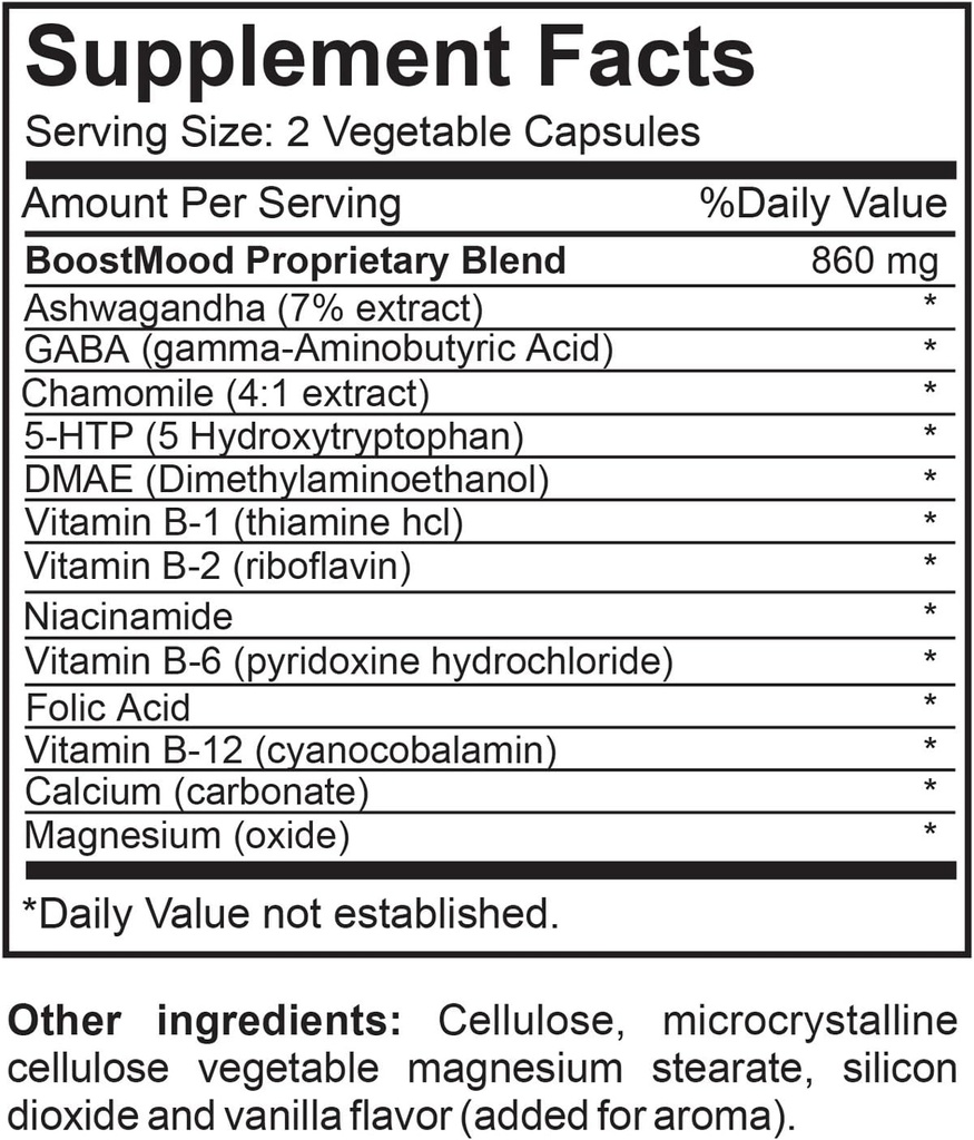 BoostMood Natuurlijke Mood Ondersteuning Dieetsupplement