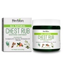 HERBION Naturals Chest Rub - Verzachtende Zalf met verzachtende Vapors voor volwassenen & Kinderen 2+ - Verlicht Hoest, Koud, Neus & Borst Congestie Vermindert spier en gewrichtspijn (3.53 Oz (pakket van 1)