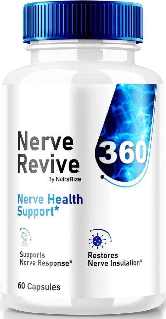 Zenuw Revive 360 Supplement, Alle Natuurlijke Zenuw Ondersteuning voor Algemene Wellness, Premium Formula, ZenuwRevive 360 Vitamine Capsules, Officiële Beoordelingen (60 Capsules)