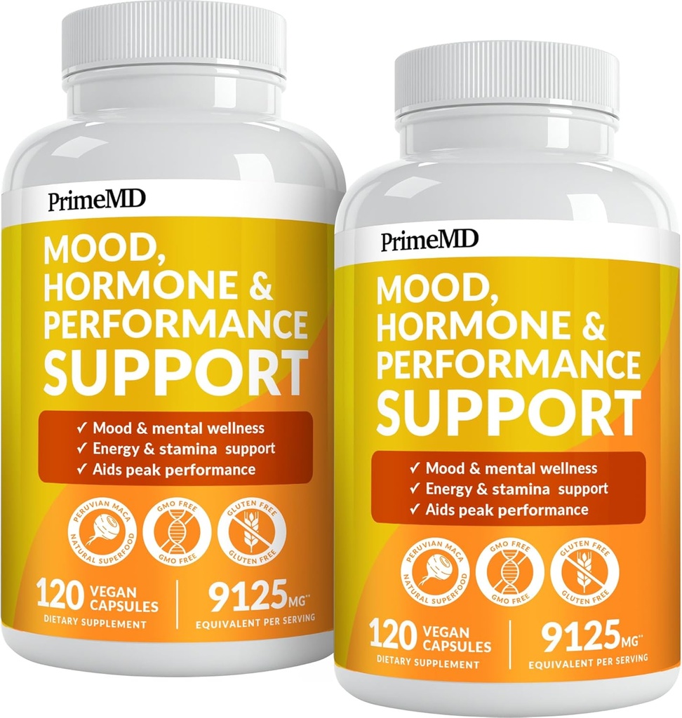 19-in-1 Peruaanse Maca Root Capsules - 9125 mg Ashwagandha Supplementen met Maca Fenegriek & Ginseng (120 capsules), Verpakking van 2