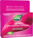 Nature's Way AM/PM Menopauze supplementen voor vrouwen, Hot Flash Relief*, Night Sweats*, Rustful Sleep*, Mood Swings*, Hormone-Free Formules met Black Cohosh, Theanine, Valeriaan, 60 Tablets